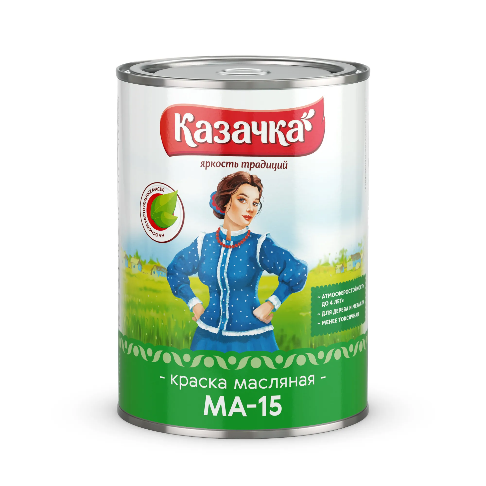 Масляная краска МА-15 Казачка 1,9 кг Белый Казачка в Саранске