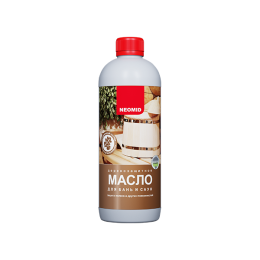Масло для бань и саун Neomid, Бесцветное, 0,5 л, Неомид масло по дереву, для полков, для пола, для стен