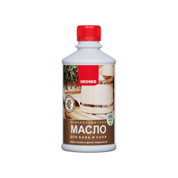 Масло для бань и саун Neomid, Бесцветное, 0,25 л, Неомид масло по дереву, для полков, для пола, для стен