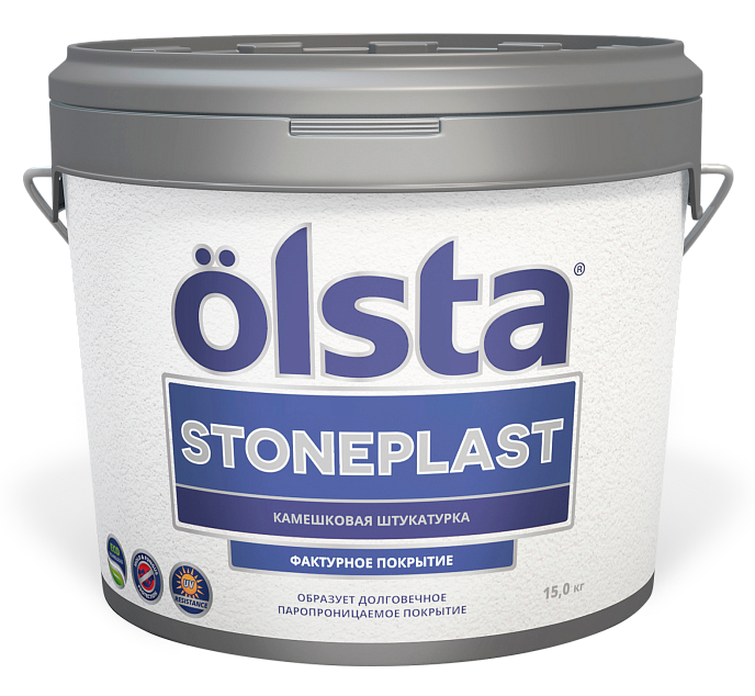 Фактурная штукатурка Stoneplast крупная фракция