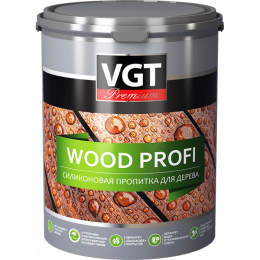VGT Силиконовая пропитка для дерева WOOD PROFI водоотталкивающая ВГТ, Бесцветная, 9 кг